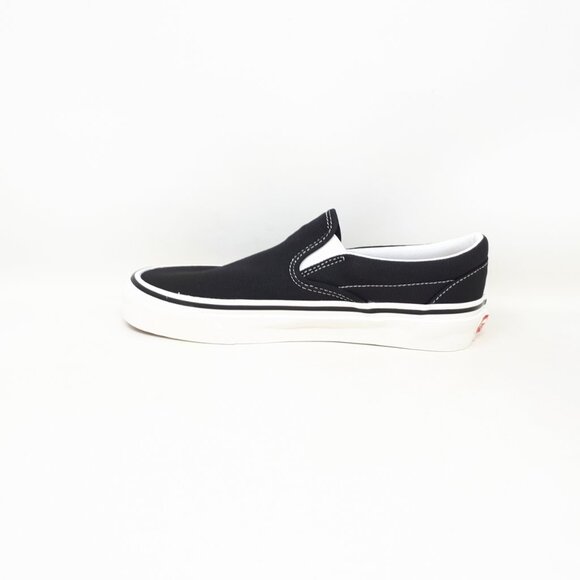 Vans Classic Slip On 98 DX OG Black White Skate Shoe Sneaker Mens 5.5 / Womens 7 - Picture 2 of 12